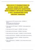 WGU D316 IT FOUNDATIONS OA  ACTUAL EXAM STUDY GUIDE  2025&sol;2026 COMPLETE QUESTIONS  WITH CORRECT DETAILED ANSWERS  &vert;&vert; 100&percnt; GUARANTEED PASS  <RECENT VERSION> 