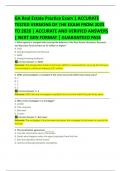 GA Real Estate Practice Exam 1 ACCURATE  TESTED VERSIONS OF THE EXAM FROM 2025  TO 2026 | ACCURATE AND VERIFIED ANSWERS  | NEXT GEN FORMAT | GUARANTEED PASS 