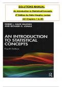 Solution Manual For An Introduction to Statistical Concepts&comma; 4th Edition by Hahs-Vaughn & Lomax&comma; All Chapters 1 to 20 complete Verified editon