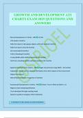 GROWTH AND DEVELOPMENT ATI CHARTS EXAM 2025 QUESTIONS AND ANSWERS