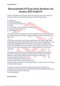 Musculoskeletal ATI Exam Study Questions and Answers 2025 Graded A&plus;