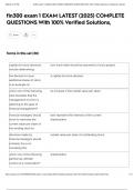 fin300 exam 1 EXAM LATEST &lpar;2025&rpar; COMPLETE QUESTIONS With 100&percnt; Verified Solutions&comma;