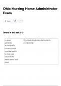 Ohio Nursing Home Administrator Exam Questions With Answers Latest 2024&sol;2025 &vert; Graded A&plus;&period;