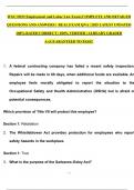 WGU D352 Employment and Labor Law Exam &vert;COMPLETE AND DETAILED  QUESTIONS AND ANSWERS &vert;  REAL EXAM QNA &vert; 2025 LATEST UPDATED 100&percnt; RATED CORRECT &vert; 100&percnt; VERFIED &vert; ALREADY GRADED  A&plus;&vert;GUARANTEED TO PASS&excl;&excl; 