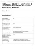 FELE Subtest 2 &lpar;2025&rpar; EXAM QUESTIONS AND ALL CORRECT ANSWERS 100&percnt; SOLVED AND GUARANTEED SUCCESS&excl;&excl;
