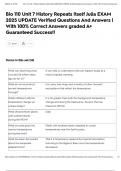Bio 110 Unit 7 History Repeats Itself Julia EXAM 2025 UPDATE Verified Questions And Answers &vert; With 100&percnt; Correct Answers graded A&plus; Guaranteed Success&excl;&excl;