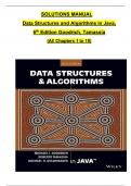 Solution Manual for Data Structures and Algorithms in Java 6th Edition by Michael T. Goodrich, Roberto Tamassia Verified Chapters 1 - 15, Complete Newest Version