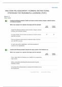 WGU D658 PRE-ASSESSMENT&colon; PLANNING INSTRUCTIONAL STRATEGIES FOR MEANINGFUL LEARNING &lpar;POPC&rpar;  &vert; Questions and Answers &vert; 2025 Update &vert; 100&percnt; Correct&period;