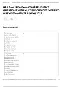 NRA Basic Rifle Exam COMPREHENSIVE QUESTIONS WITH MULTIPLE CHOICES &vert;VERIFIED & REVISED ANSWERS &lpar;NEW&rpar; 2025