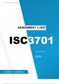 ISC3701 Assignment 2 Semester 2 2025 ANSWERS