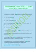HDFS 1500 USU FINAL TEST EXAM 2025 QUESTIONS AND ANSWERS