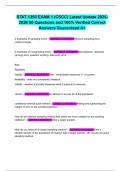 STAT 1350 EXAM 1 &lpar;CSCC&rpar; Latest Update 2025-2026 50 Questions and 100&percnt; Verified Correct Answers Guaranteed A&plus;