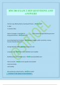 HM 280 EXAM 2 2025 QUESTIONS AND ANSWERS