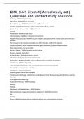 BIOL 1441 Exam 4 &vert; Actual study set &vert; Questions and verified study solutions