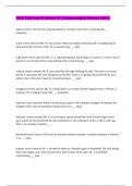 NUR 138 Exam &num;5 Review &num;2 &vert;&vert; Acknowledged Answers 100&percnt;&period;