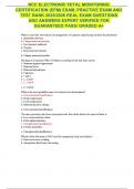 NCC ELECTRONIC FETAL MONITORING CERTIFICATION &lpar;EFM&rpar; EXAM&comma; PRACTICE EXAM AND TEST BANK 2025&sol;2026 REAL EXAM QUESTIONS AND ANSWERS EXPERT VERIFIED FOR GUARANTEED PASS&sol; GRADED A&plus;