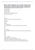 Biol 1441 Chapter 13 &vert; Latest study set &vert; Questions and verified study solutions