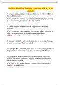Incident Handling Training &ndash; Verified Questions and Answers for Compliance and Response Readiness