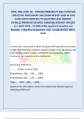 C955&sol; WGU C955 PA &ndash; APPLIED PROBABILITY AND STATISTICS  &vert; OBJECTIVE ASSESSMENT &lpar;OA&rpar; EXAM NEWEST 2025 ACTUAL  EXAM WITH COMPLETE 70 QUESTIONS AND CORRECT  DETAILED ANSWERS &lpar;VERIFIED ANSWERS&rpar; ALREADY GRADED  A&plus; &sol; WGU C955 &ndash; PA WGU C955 Applied Probability a