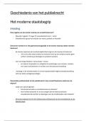 Samenvatting geschiedenis van het publiekrecht 