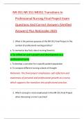 NR-351 NR 351 NR351 Transitions In  Professional Nursing Final Project Exam  Questions And Correct Answers &lpar;Verified  Answers&rpar; Plus Rationales 2025