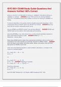 ISYE 6501 EXAM Study Guide Questions And  Answers Verified 100&percnt; Correct