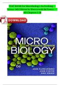 TEST BANK for Microbiology&colon; An Evolving Science 6th Edition by Slonczewski & Foster&semi; ISBN&colon; 9781324033523&comma; All 28 Chapters Fully Covered&comma; Verified Latest Edition Newest Version Update