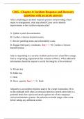  C845 Chapter 4 &ndash; Incident Response and Recovery&colon; Exam-Style Questions with Verified Answers