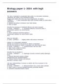 biology paper 1- 2024