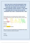 D467&sol; WGU D467 OA AND PRE-ASSESSMENT EXAM  NEWEST 2025 ACTUAL EXAM WITH COMPLETE 120  QUESTIONS AND CORRECT DETAILED ANSWERS  &lpar;VERIFIED ANSWERS&rpar; ALREADY GRADED A&plus; &sol; WGU D467  EXPLORING DATA TEST BANK FOR OA AND PRE ASSESSMENT REAL EXAM &vert; GUARANTEED PASS &vert;