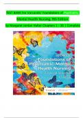 Test Bank For Varcarolis' Foundations of Psychiatric-Mental Health Nursing 9th Edition by Margaret Jordan Halter All Chapters 1-36 included LATEST 2025