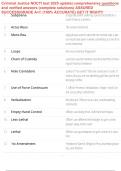 Criminal Justice NOCTI test 2025 update&vert; comprehensive questions and verified answers &lpar;complete solutions&rpar; ASSURED SUCCESS&vert;GRADE A&plus;&excl;&excl; &lpar;100&percnt; ACCURATE&rpar; GET IT RIGHT&excl;&excl;
