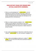 OHIO NOTARY EXAM 2025 BRAND NEW  ACTUAL EXAM WITH ANSWERS&period;