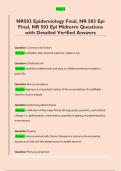 NR503 Epidemiology Final&comma; NR 503 Epi  Final&comma; NR 503 Epi Midterm Questions  with Detailed Verified Answers 