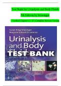 TEST BANK For Urinalysis and Body Fluids&comma; 7th Edition by Strasinger &vert; Verified Chapters 1 - 17 &vert; Complete Newest Version 2025