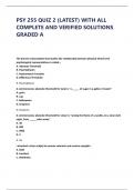 PSY 255 QUIZ 2 &lpar;LATEST&rpar; WITH ALL  COMPLETE AND VERIFIED SOLUTIONS  GRADED A 
