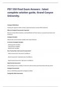 PSY 550 Final Exam Answers &colon; latest  complete solution guide&comma; Grand Canyon  University&period;