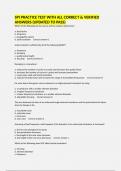 SPI PRACTICE TEST WITH ALL CORRECT & VERIFIED ANSWERS &lpar;UPDATED TO PASS&rpar;
