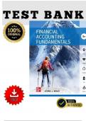 TEST BANK for Financial Accounting Fundamentals, 8th Edition By John Wild /ALL CHAPTERS | 2025 update|100% VERIFIED! | with Rationales