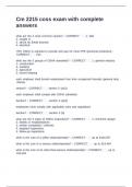 CM 2215 Coss Exam