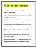 calfire FF1 100 Questions With Expert Solutions &vert; Test Your Knowledge