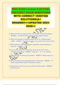 WGU D325 Lesson 8 ACTUAL TEST&vert;&vert;KEY EXAM QUESTIONS WITH CORRECT VERIFIED SOLUTIONS&vert;&vert;A&plus; GRADED&excl;&excl;&excl;<<UPDATED 2025- 2026>>