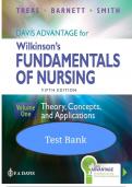 Test Bank for Davis Advantage for Wilkinson's Fundamentals of Nursing &lpar;2-Volume Set&rpar;&comma; 5th Edition by Leslie S&period; Treas&comma; Karen L&period; Barnett & Mable H&period; Smith &ndash; Complete Study Guide & Exam Prep