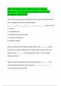 ASA 104 Bareboat Cruising Exam&vert; Update Questions and Answers Complete & Verified Solutions 2025&sol;2026