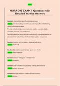 NURA 303 EXAM 1 Questions with  Detailed Verified Answers 