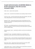 Cupid Administration &lpar;CAR400&rpar; Midterm Exam Questions And All Correct Answers 2025&period;