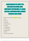 AADC READY TO TEST 7TH EDITION-TR APRIL 2025 &lpar;DEFUNCT AFTER MAY 11&comma; 2025&rpar; ACTUAL 2025&sol;2026 Q&A LATEST UPDATE 100&percnt; PASS