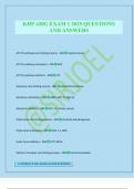 KHP 420G EXAM 1 2025 QUESTIONS AND ANSWERS