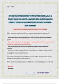 WGU D491 INTRODUCTION TO ANALYTICS EXAM A&comma; B&comma; C & STUDY GUIDE OA AND PA 