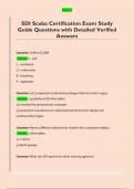 SDI Scuba Certification Exam Study  Guide Questions with Detailed Verified  Answers